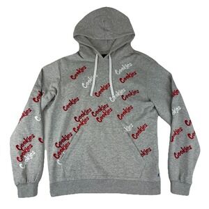 Cookies Brand Triple Beam Hoodie Men's XL Embroidered‎ AOP